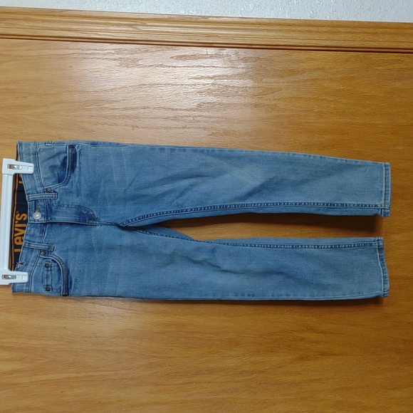 Levi's Strauss jeans 8 reg W24"xL25" 510 adjustable waist blue denim pants - Picture 1 of 9